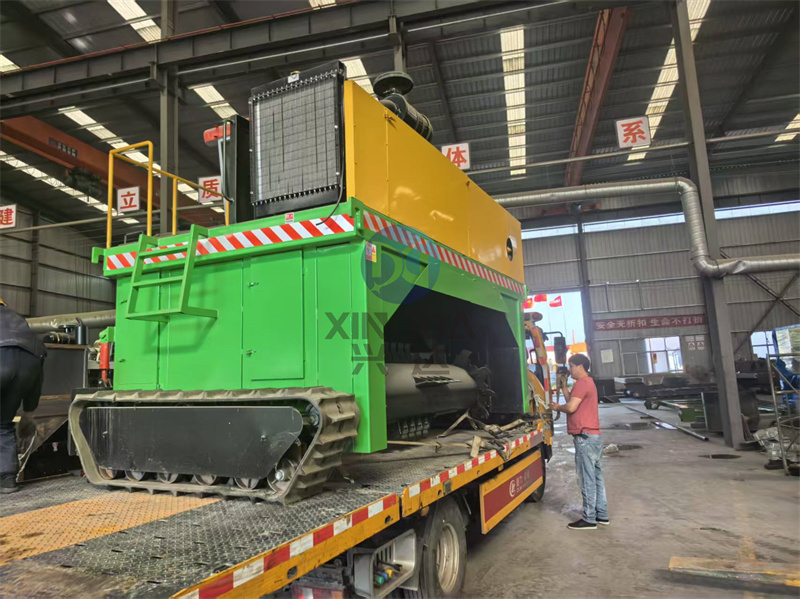 3米有机肥履带翻抛机发货